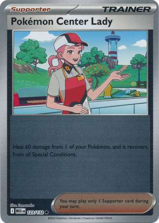 Pokémon Center Lady 123/132 Reverse Holo | Mega Evolution | Pokemon Card