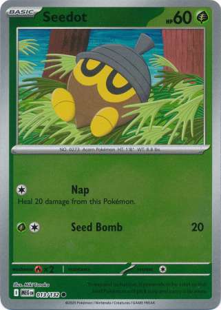 Seedot 13/132 Reverse Holo | Mega Evolution | Pokemon Card