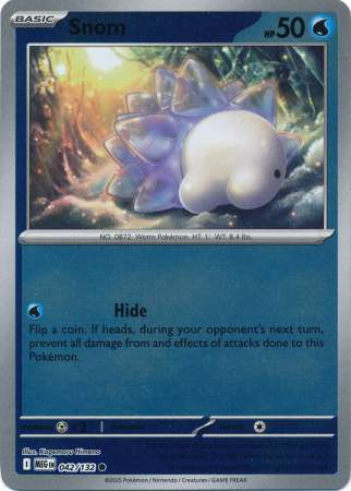 Snom 42/132 Reverse Holo | Mega Evolution | Pokemon Card