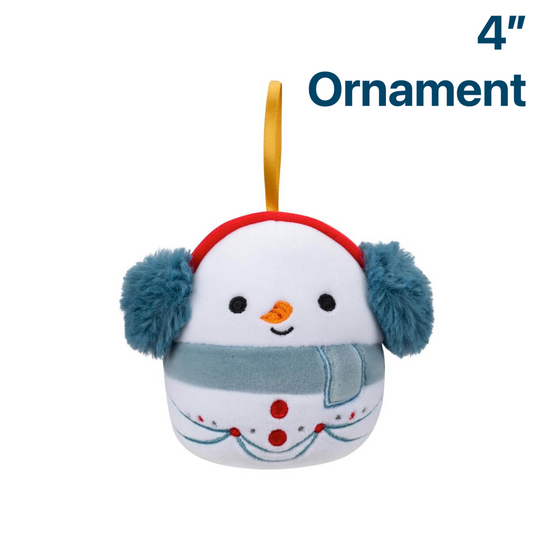 Snowman ~ Holiday 4" Ornament Squishmallow Plush ~ PRE-ORDER ~ LIMIT 1 PER CUSTOMER