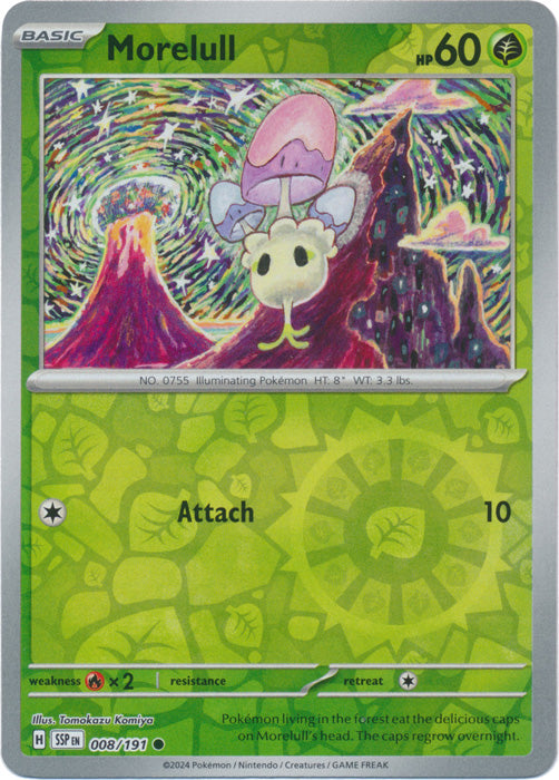 Morelull 8/191 Reverse Holo | Surging Sparks | Pokemon Card