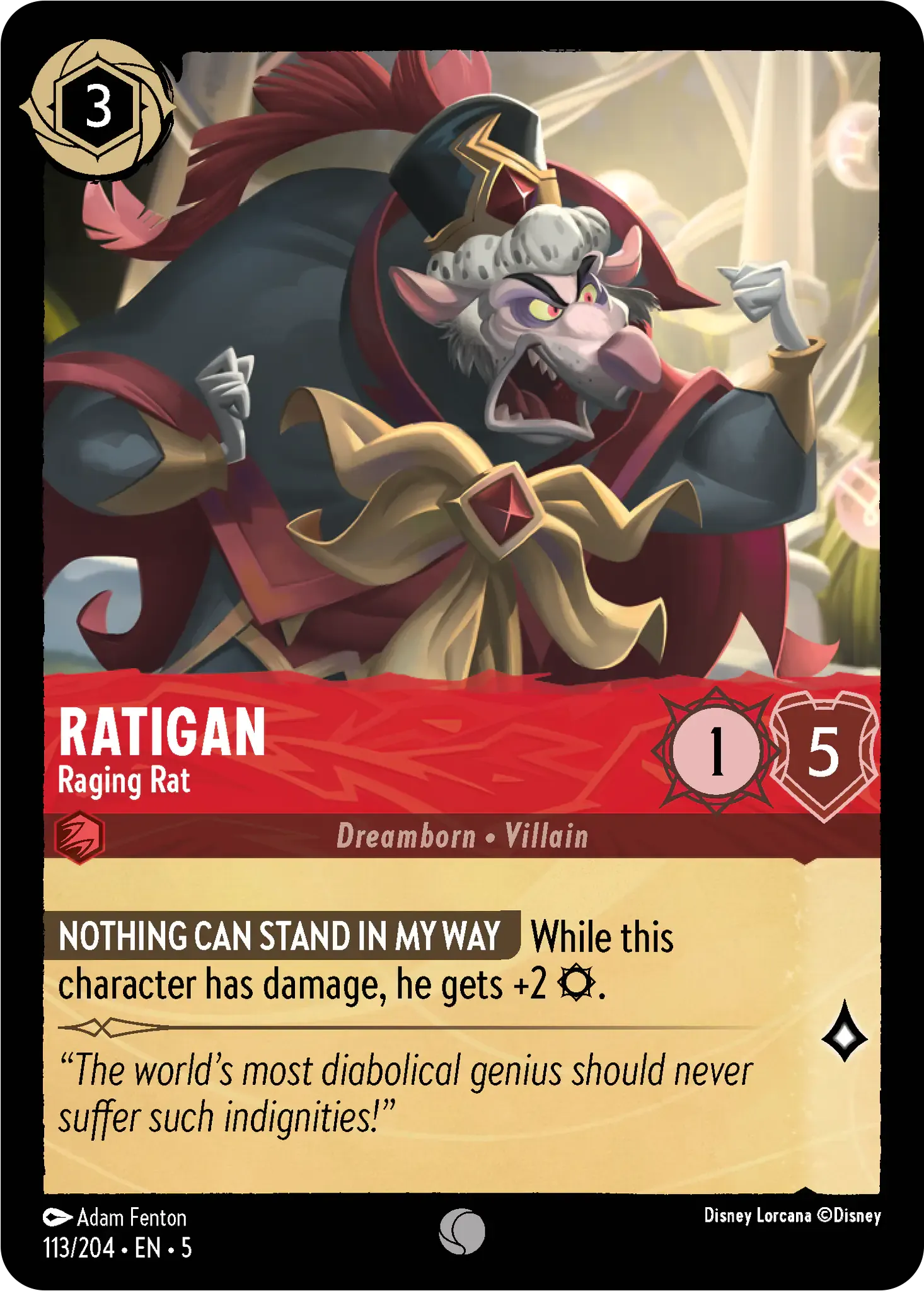 Ratigan - Raging Rat – Brickheads Collectables