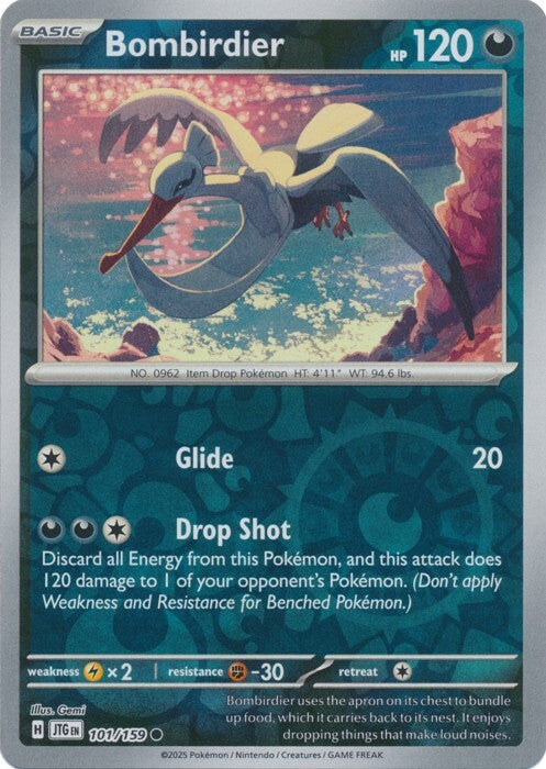 Bombirdier 101/159 Reverse Holo | Journey Together | Pokemon Card