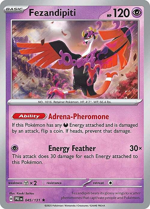 Fezandipiti 45/131 Reverse Holo | Prismatic Evolutions | Pokemon Card