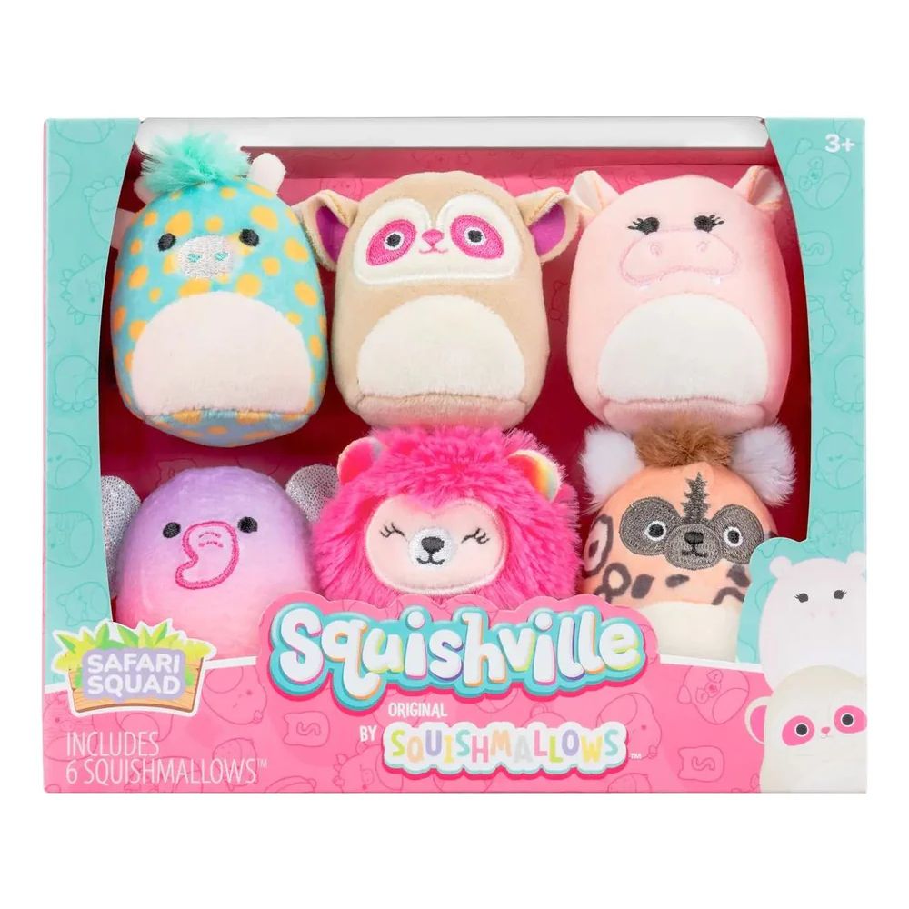 Safari Squad ~ 6 Pack 2" Squishville Plush ~ In Stock!