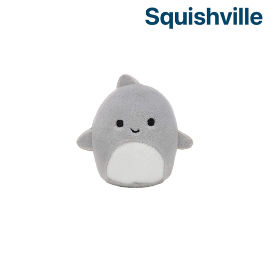 Grey Shark ~ 2" Individual Squishville by Squishmallows ~ LIMIT 1 PER CUSTOMER