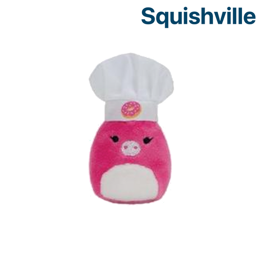 Pink Unicorn with Donut Chef Hat ~ 2" Individual Squishville by Squishmallows