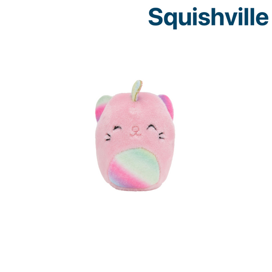 Light Pink Rainbow Caticorn ~ 2" Individual Squishville by Squishmallows