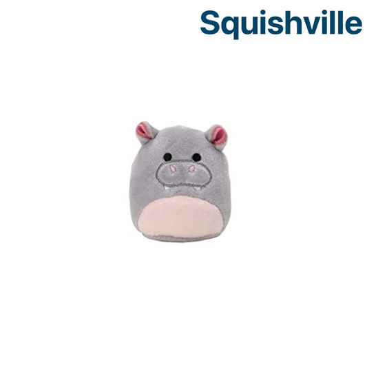 Grey Hippo / Hippopotamus ~ 2" Individual Squishville by Squishmallows