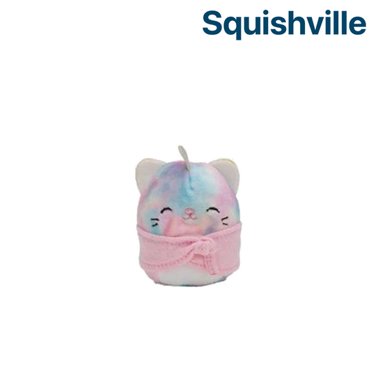Light Purple Caticorn with Pink Dress ~ 2" Individual Squishville by Squishmallow