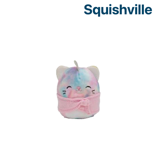 Caticorn with Pink Scarf ~ 2" Individual Squishville by Squishmallows