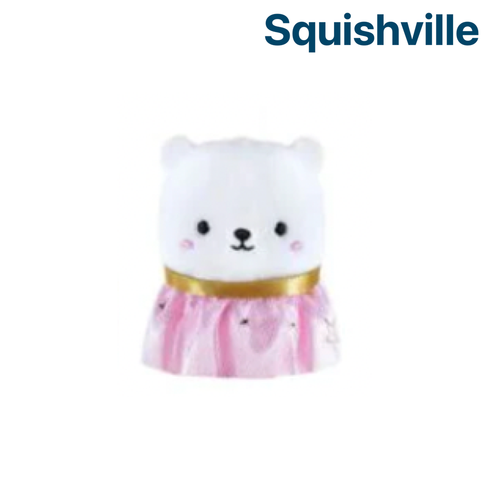 Brooke the Polar Bear with Tutu Dress ~ 2" Individual SERIES 4 Squishville by Sq