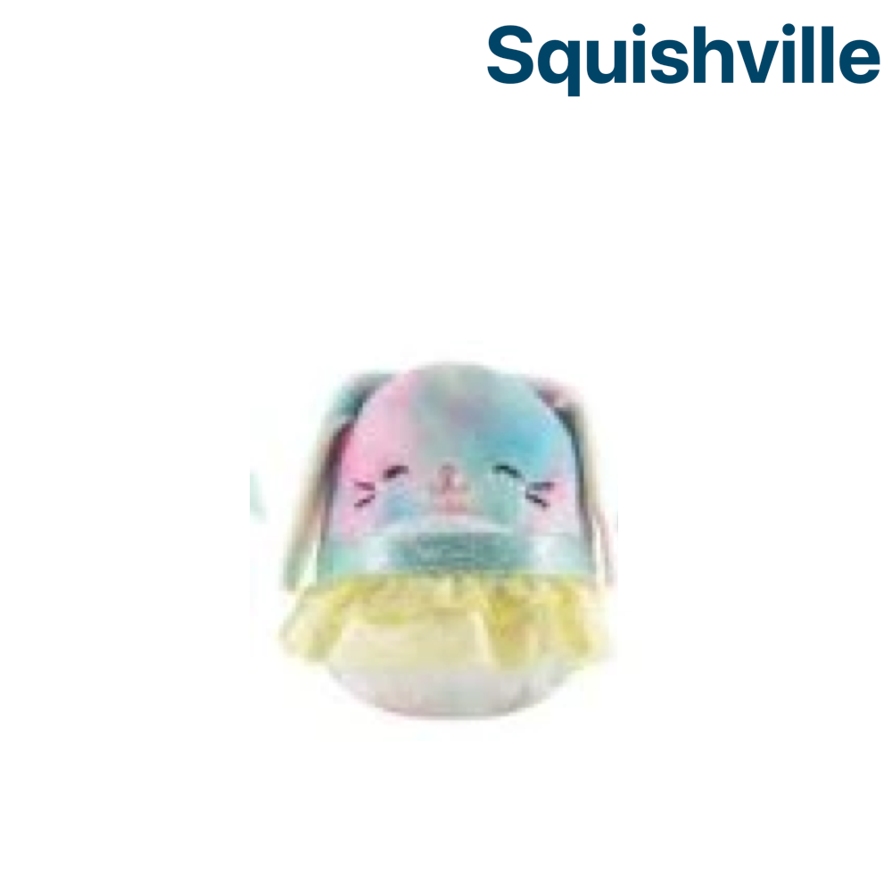 Rainbow Bunny Yellow Tutu ~ 2" Individual SERIES 5 Squishville by Squishmallows
