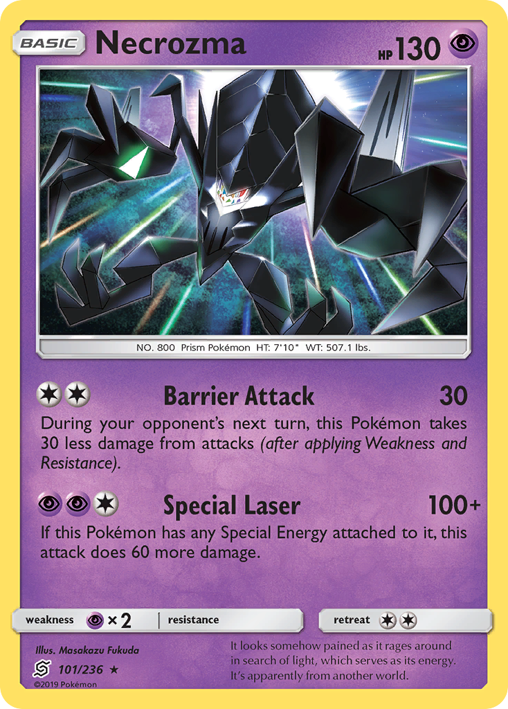Necrozma 101/236 Rare | Unified Minds | Pokemon Card