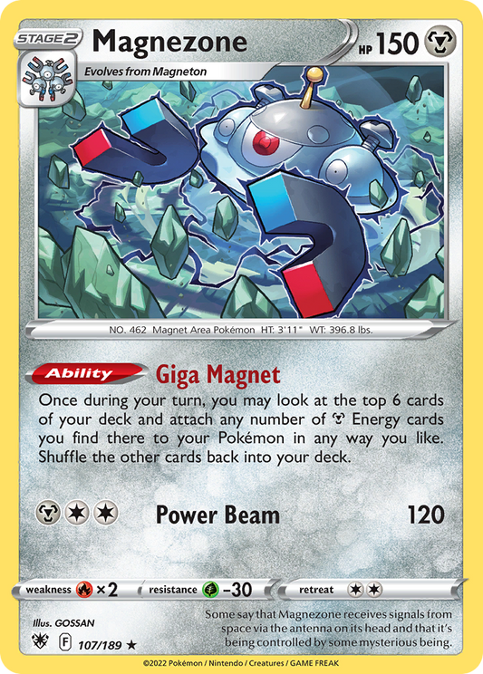 Magnezone 107/189 Rare Holo | Astral Radiance | Pokemon Card