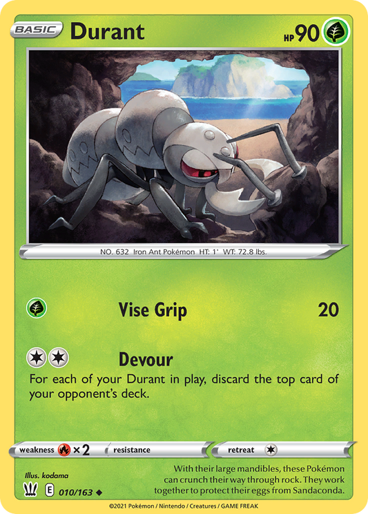 Durant 10/163 Uncommon | Battle Styles | Pokemon Card