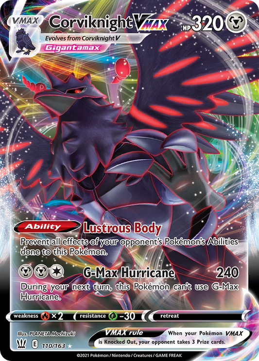 Corviknight VMAX 110/163 Rare Holo VMAX | Battle Styles | Pokemon Card