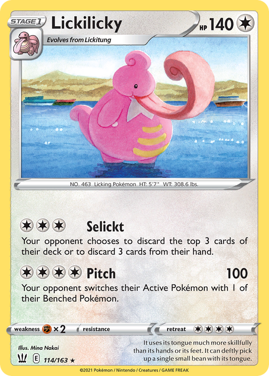 Lickilicky 114/163 Rare | Battle Styles | Pokemon Card