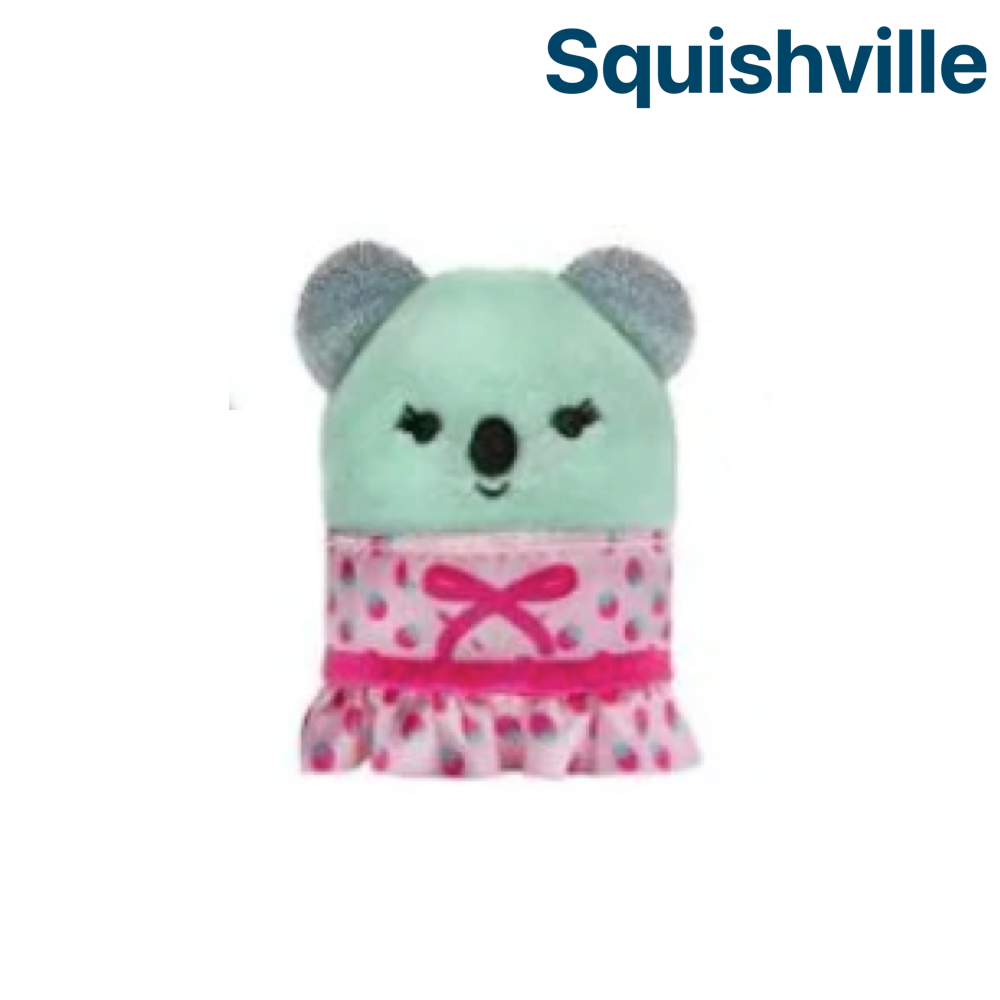 Coco the Koala with Strawberry Pattern Dress ~ 2" Individual SERIES 4 Squishvill