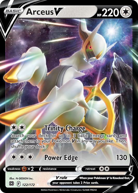 Arceus V 122/172 Rare Holo V | Brilliant Stars | Pokemon Card