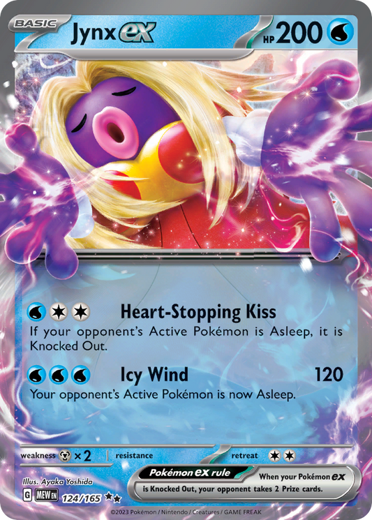 Jynx ex 124/165 Double Rare | 151 | Pokemon Card