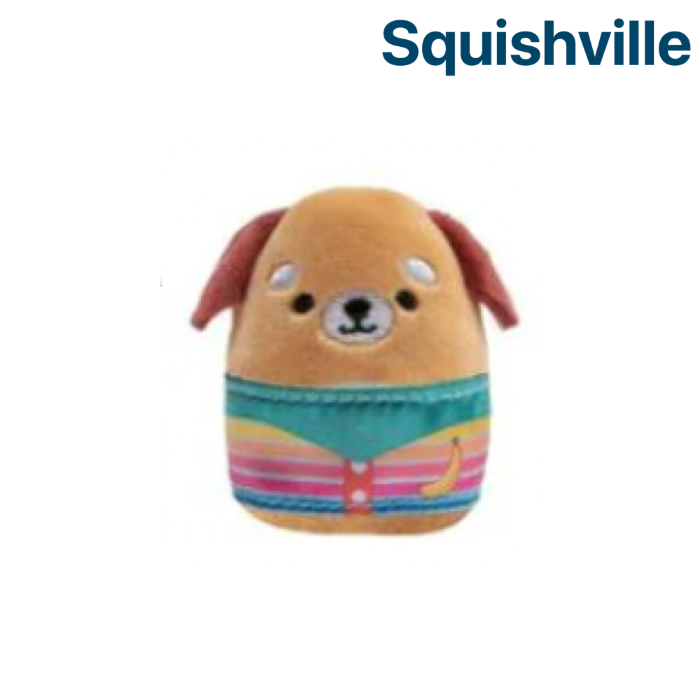 Sam the Dog with (Banana) Jumper ~ 2" Individual SERIES 4 Squishville by Squishm