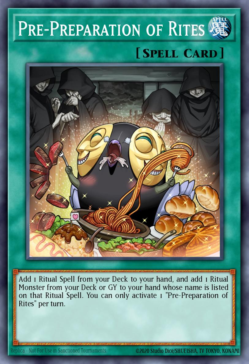 PrePreparation of Rites - RA01-EN055 Secret Rare | Yu-Gi-Oh! Card