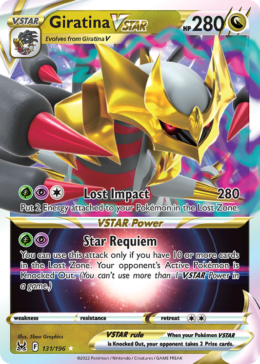 Giratina VSTAR 131/196 Rare Holo VSTAR | Lost Origin | Pokemon Card