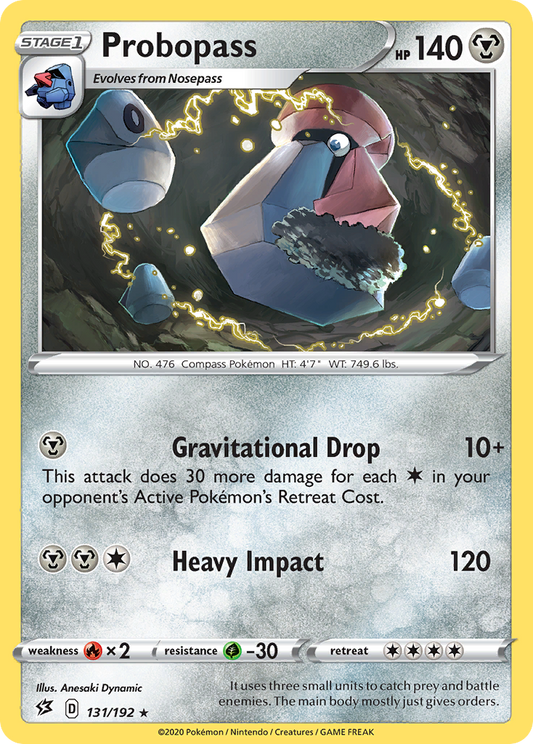 Probopass 131/192 Rare | Rebel Clash | Pokemon Card