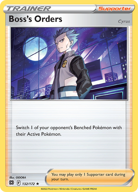 Boss's Orders 132/172 Rare Holo | Brilliant Stars | Pokemon Card