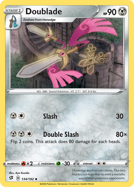 Doublade 134/192 Uncommon | Rebel Clash | Pokemon Card