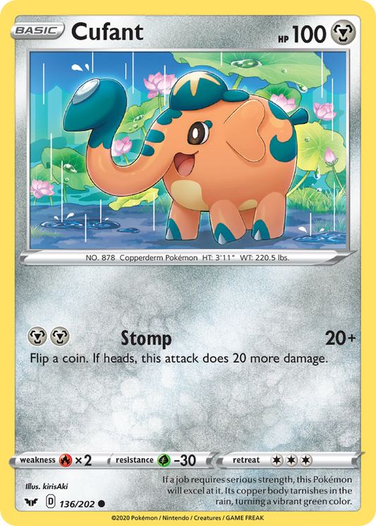 Cufant 136/202 Common | Sword & Shield | Pokemon Card