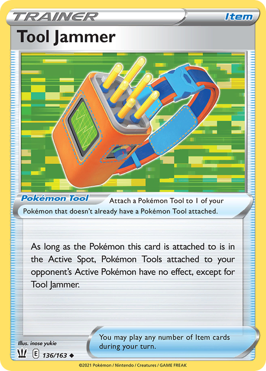 Tool Jammer 136/163 Uncommon | Battle Styles | Pokemon Card
