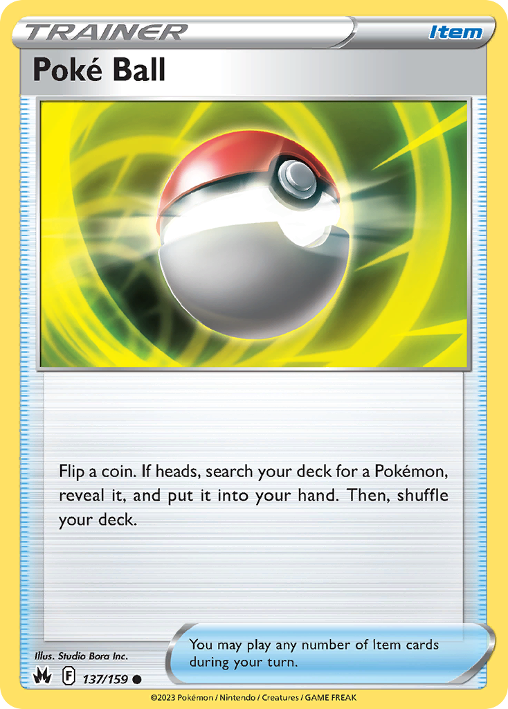 Poké Ball 137/159 Common | Crown Zenith | Pokemon Card