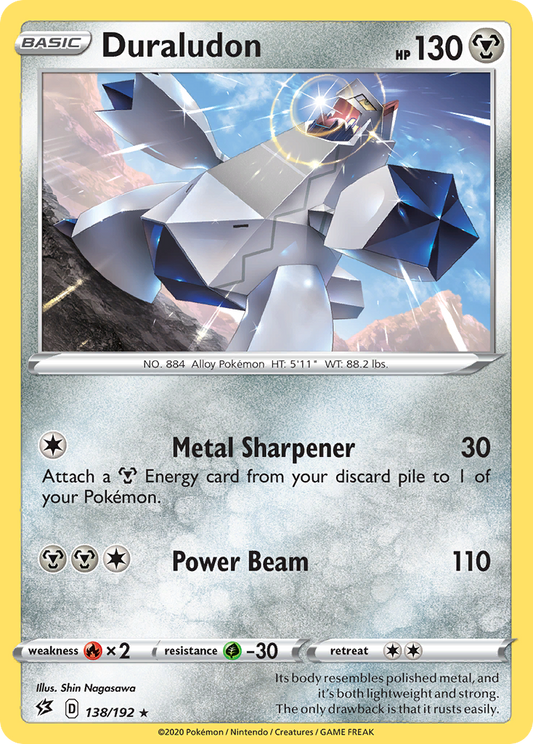 Duraludon 138/192 Rare Holo | Rebel Clash | Pokemon Card