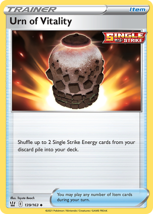 Urn of Vitality 139/163 Uncommon | Battle Styles | Pokemon Card