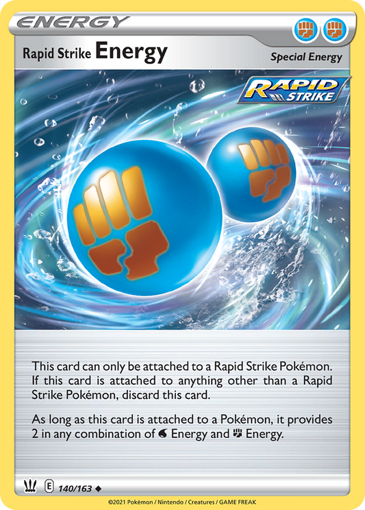 Rapid Strike Energy 140/163 Uncommon | Battle Styles | Pokemon Card