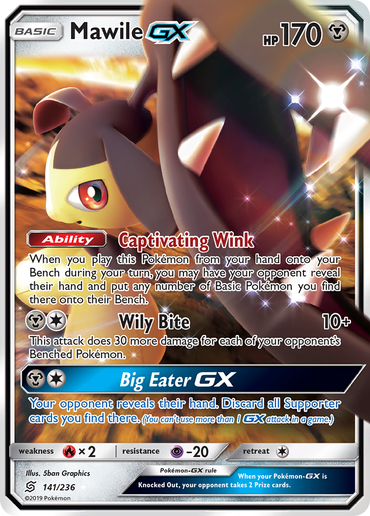 Mawile-GX 141/236 Rare Holo GX | Unified Minds | Pokemon Card