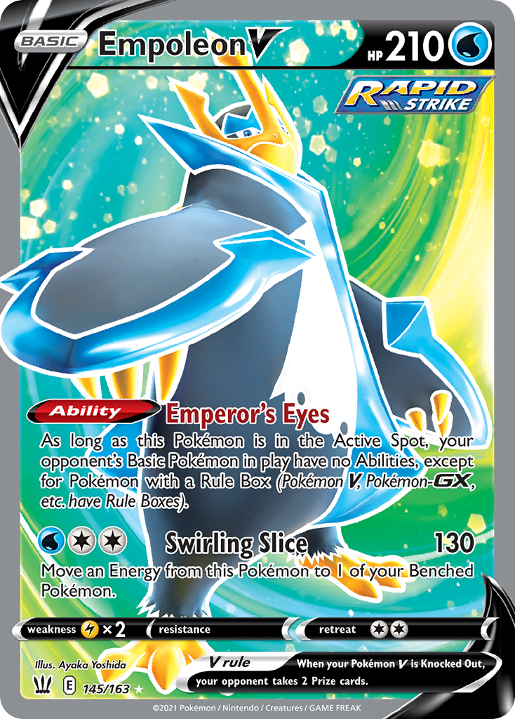 Empoleon V 145/163 Rare Ultra | Battle Styles | Pokemon Card