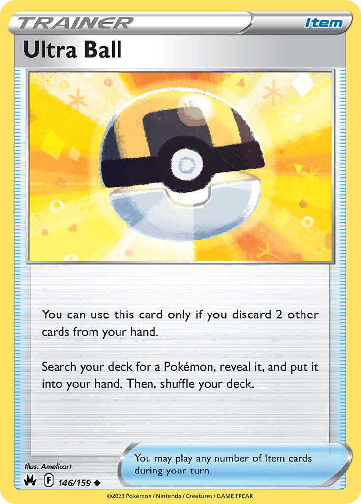 Ultra Ball 146/159 Uncommon | Crown Zenith | Pokemon Card