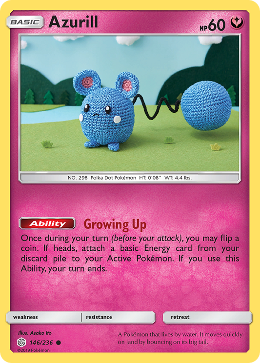 Azurill 146/236 Common | Cosmic Eclipse | Pokemon Card