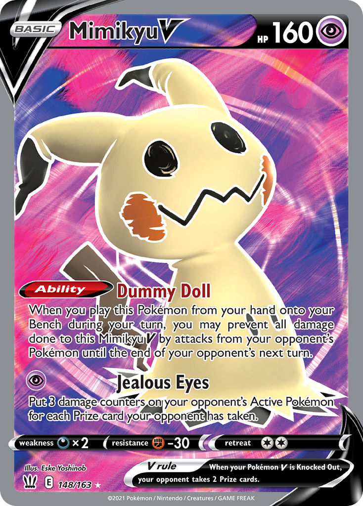 Mimikyu V 148/163 Rare Ultra | Battle Styles | Pokemon Card