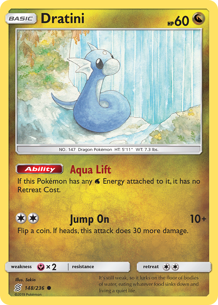 Dratini 148/236 Common | Unified Minds | Pokemon Card