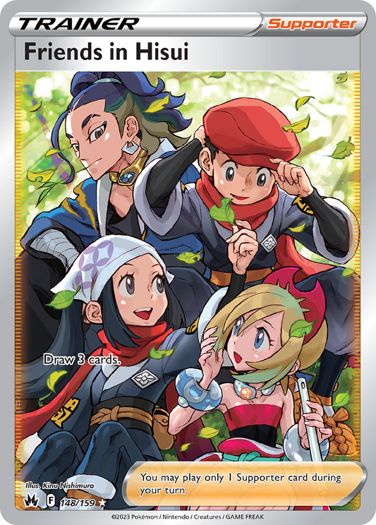 Friends in Hisui 148/159 Rare Ultra | Crown Zenith | Pokemon Card