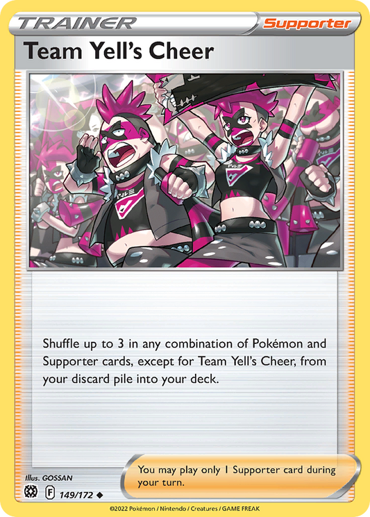 Team Yell's Cheer 149/172 Uncommon | Brilliant Stars | Pokemon Card