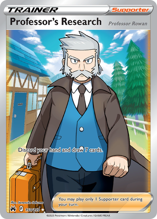 Professor's Research 150/159 Rare Ultra | Crown Zenith | Pokemon Card