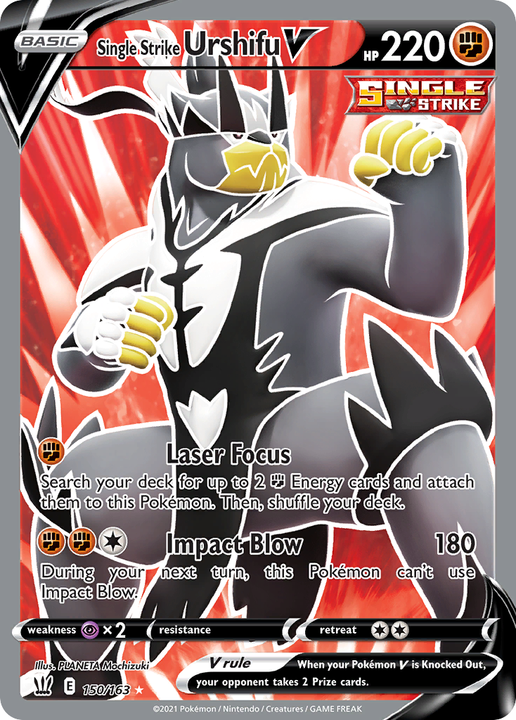Single Strike Urshifu V 150/163 Rare Ultra | Battle Styles | Pokemon Card