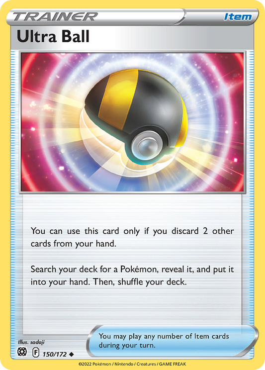Ultra Ball 150/172 Uncommon | Brilliant Stars | Pokemon Card