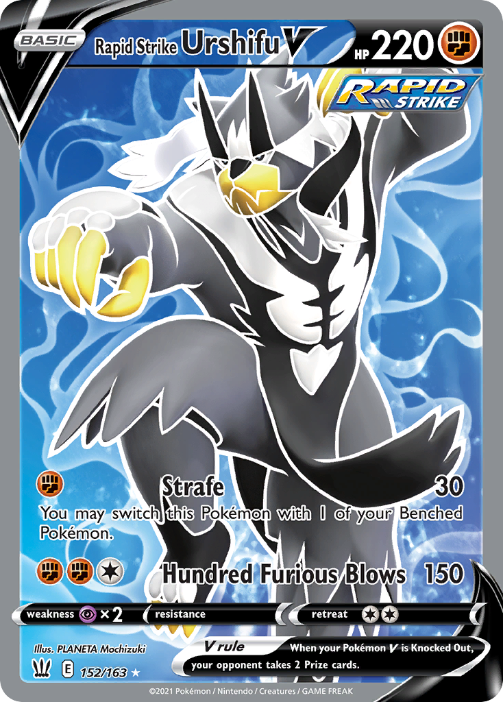 Rapid Strike Urshifu V 152/163 Rare Ultra | Battle Styles | Pokemon Card