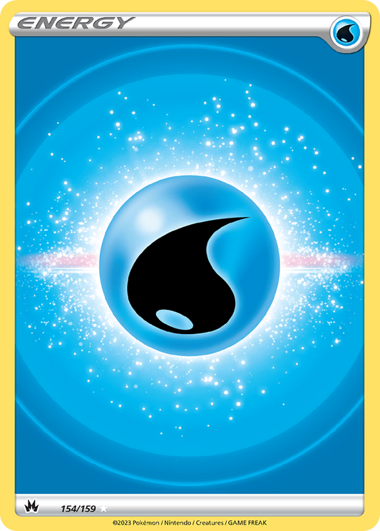 Water Energy 154/159 Rare Ultra | Crown Zenith | Pokemon Card